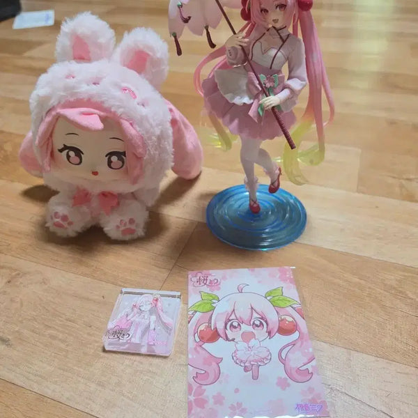 [BUNJANG] Sakura Miku Figure & Goods Set / 사쿠라 미쿠 피규어 굿즈 세트