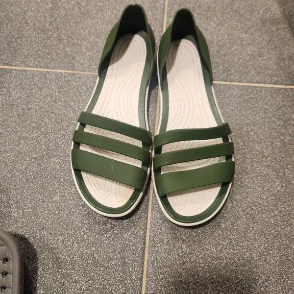 [BUNJANG] Crocs Women's Sandals Green / 크록스 샌들 그린 37
