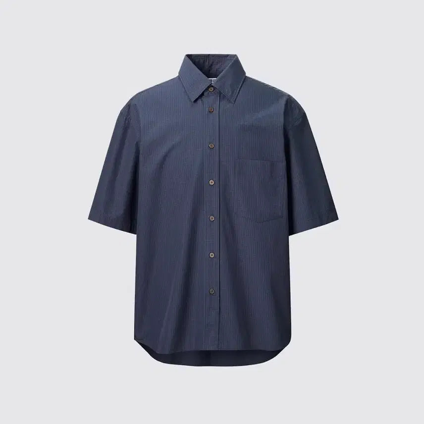 [BUNJANG] Uniqlo U Oversized Check Shirt Navy S / 유니클로U 오버사이즈체크셔츠 네이비 S 판매