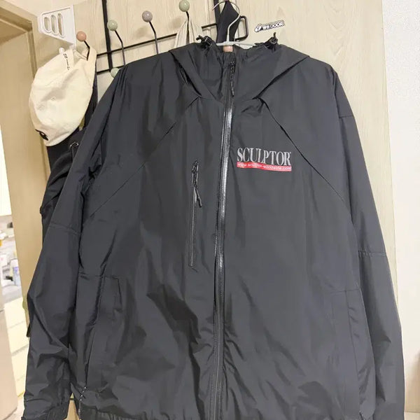 [BUNJANG] SCULPTOR Black Windbreaker Jacket / SCULPTOR 윈드브레이커 자켓 블랙