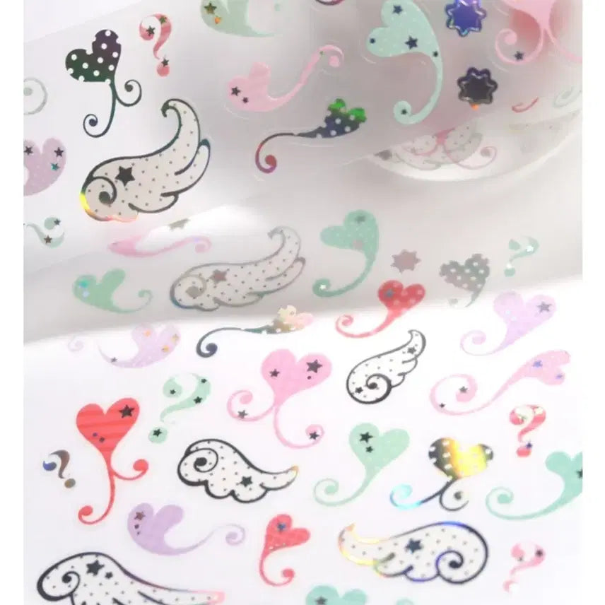 [BUNJANG] Stickers Curly Love Deco Sticker Set / 스티커스 컬리러브 띵