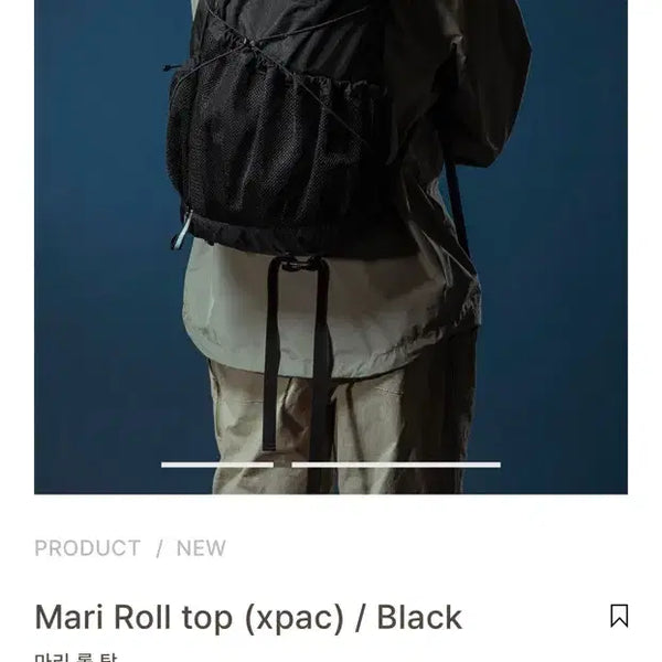 [BUNJANG] CAYL Marie Rolltop Backpack Black X-Pac / 케일