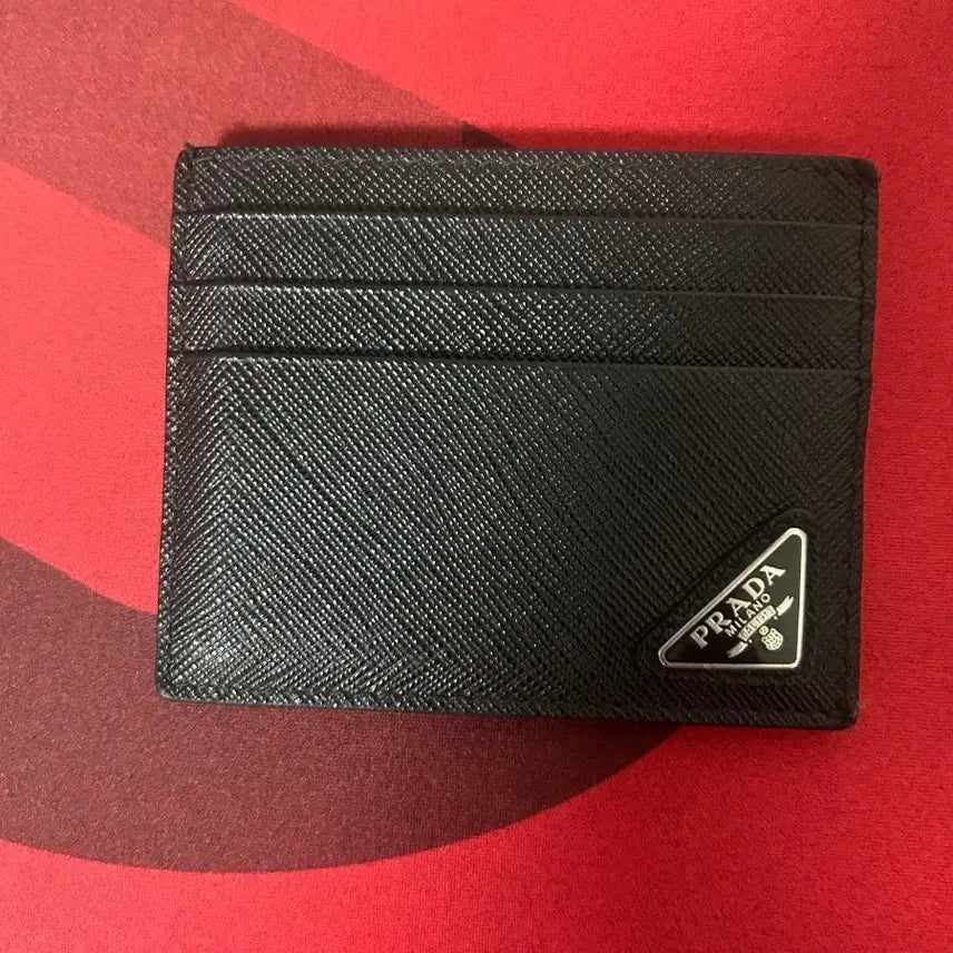 [BUNJANG] Prada Saffiano Card Holder Black / 프라다 사피아노 카드지갑 블랙