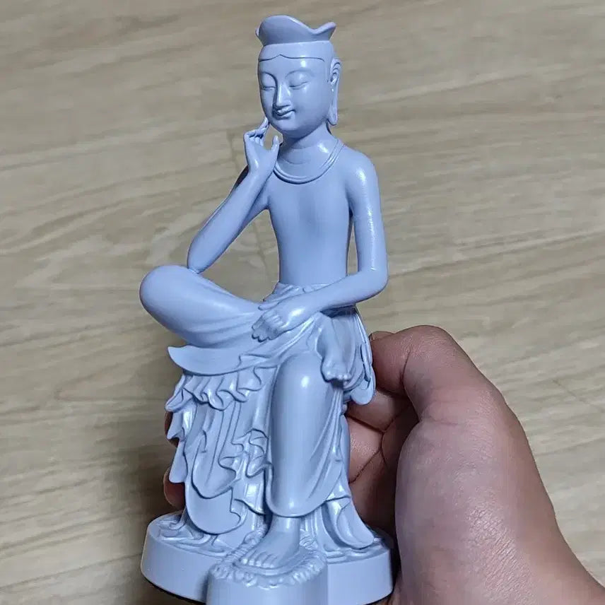 [BUNJANG] Moozzo Seated Buddha Miniature Sky Blue / 뮷즈 반가사유상 미니어처 스카이블루 국립중앙박물관