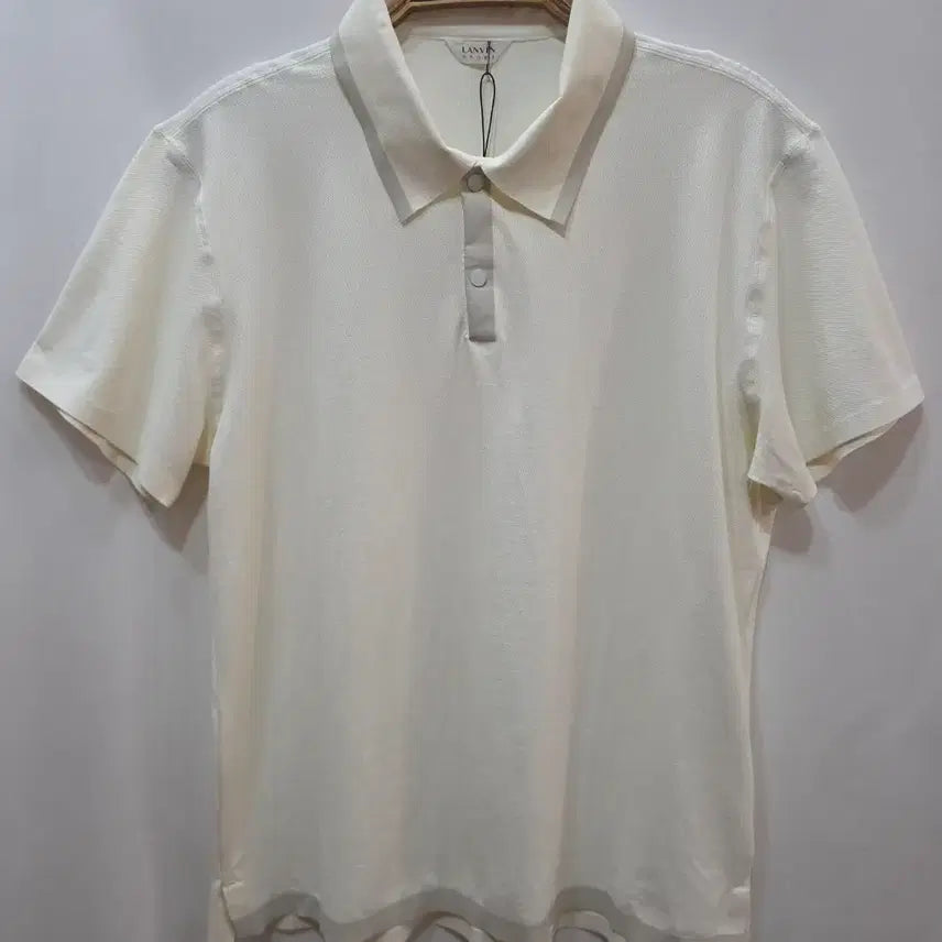 [BUNJANG] Lanvin Sport Men's Short-Sleeve Polo Shirt Ivory / (정품)랑방 스포츠 남성 반팔 카라티 아이보리