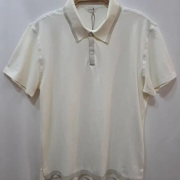 [BUNJANG] Lanvin Sport Men's Short-Sleeve Polo Shirt Ivory / (정품)랑방 스포츠 남성 반팔 카라티 아이보리