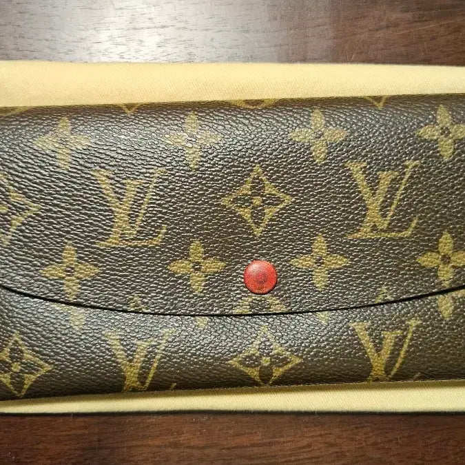 [BUNJANG] Louis Vuitton Monogram Emilie Red Long Wallet / 루이비통 모노그램  에밀리 레드 장지갑