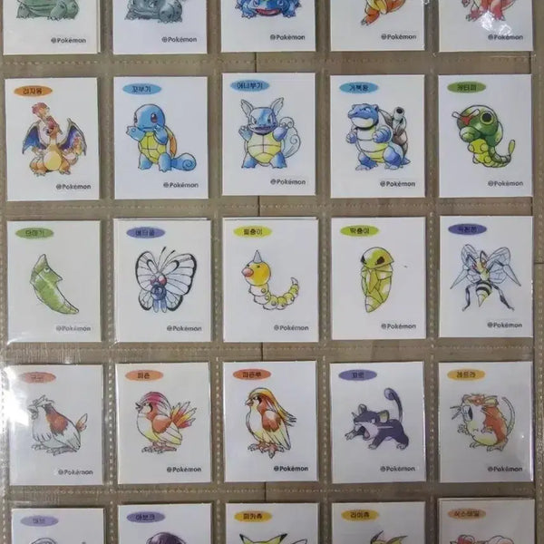 [BUNJANG] Pokemon 30th Anniversary "Artwork" Series 5 Individual Stickers / 포켓몬띠부씰  30주년  시즌5 ,아트워크  개별