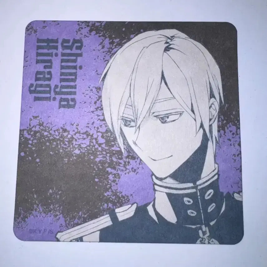 [BUNJANG] Seraph of the End Shinya Hiragi 10th Anniversary Exhibition Coaster / 종말의 세라프 종세 히이라기 신야 10주년 전시회 코스터