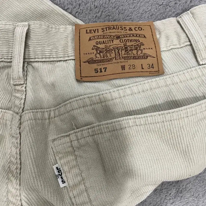 [BUNJANG] Levi's 517 Corduroy Pants Ivory 28x34 / 90s 리바이스 517 코듀로이 팬츠 아이보리 28X34