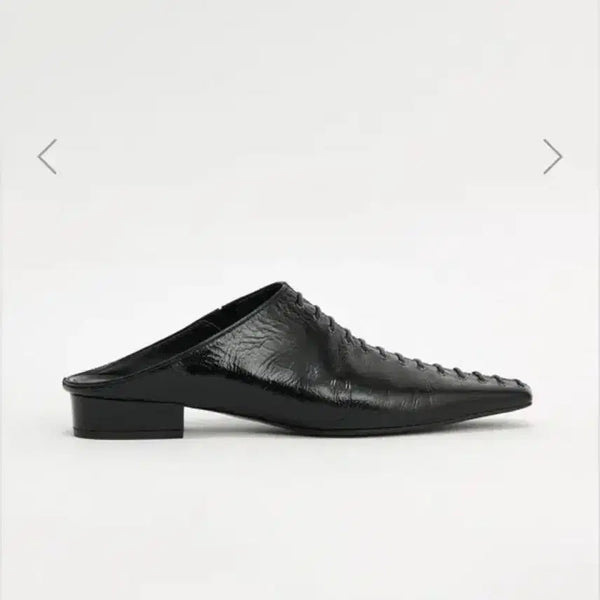 [BUNJANG] Matinkim Lace-up Mule Loafers / 킴마틴 마뗑킴 레이스업 뮬 로퍼 소가죽 구두