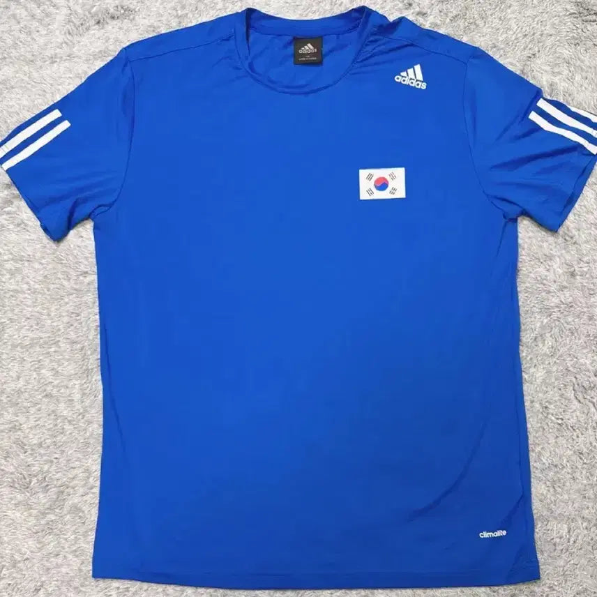 [BUNJANG] Adidas ClimaLite Korea Edition Graphic T-Shirt / 아디다스 반팔 기능성 코리아 프린팅 티셔츠(110)