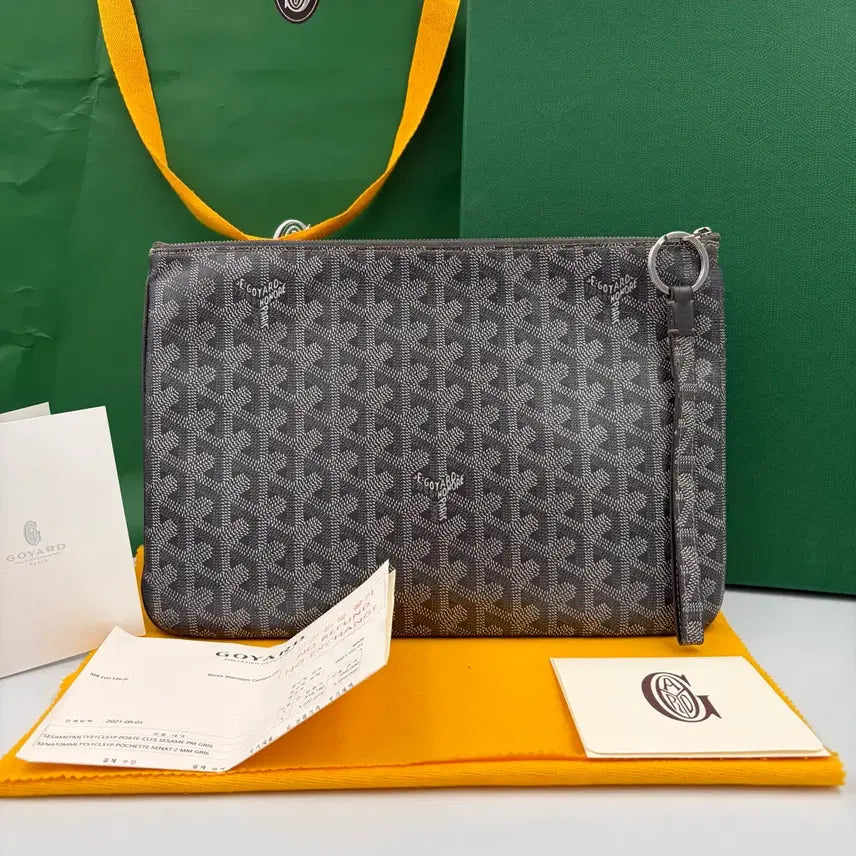[BUNJANG] Goyard Saint Louis MM Pouch + Strap / [정품/인보이스] 고야드 세나 MM클러치+스트랩