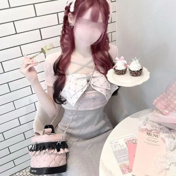 [BUNJANG] Honeymew Michel Macaron Pium Dress / 교판) 허니뮤 honeymew 원피스 미셸마카롱 피움 양산형 지뢰계 스나계 걸리