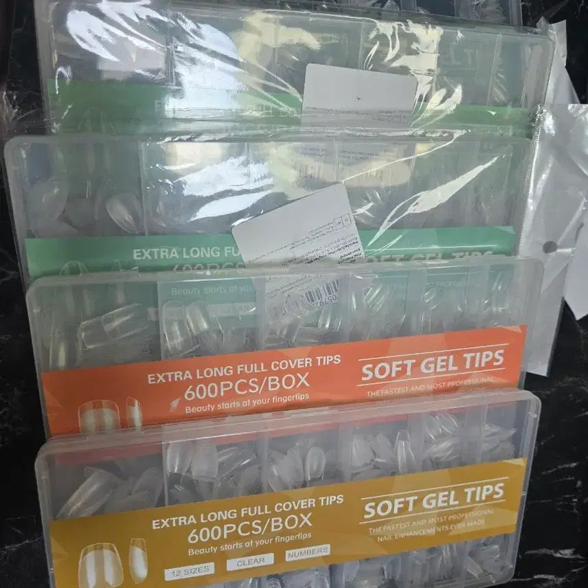 [BUNJANG] Clear Nail Tips Set / 투명네일팁 세트