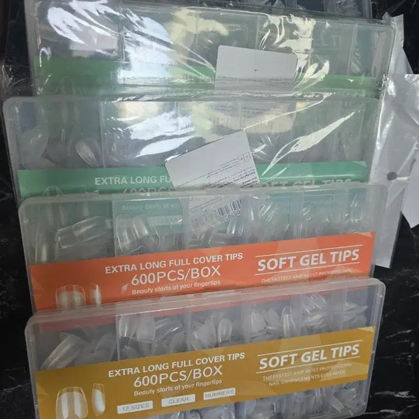 [BUNJANG] Clear Nail Tips Set / 투명네일팁 세트