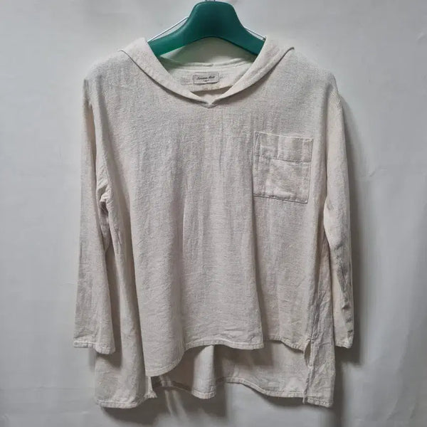 [BUNJANG] Love&Pop Linen Blouse Beige M / 러브앤팝 린넨 블라우스 베이지 M