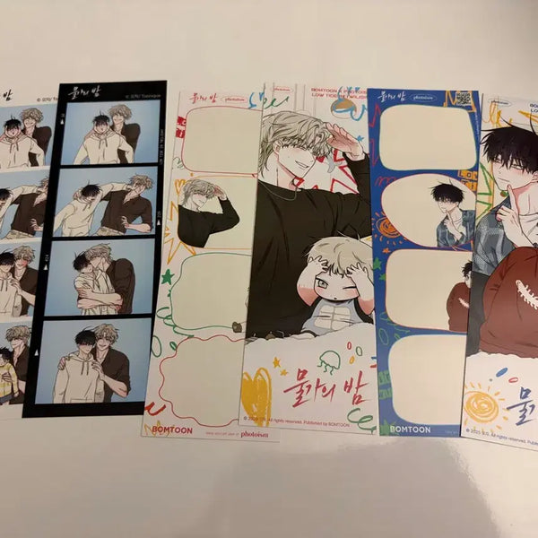 [BUNJANG] MulgageBame Pop-up Illustration Photoprint Set / 물가의밤 물밤 팝업 일러 포토이즘 투니크 네컷 일괄