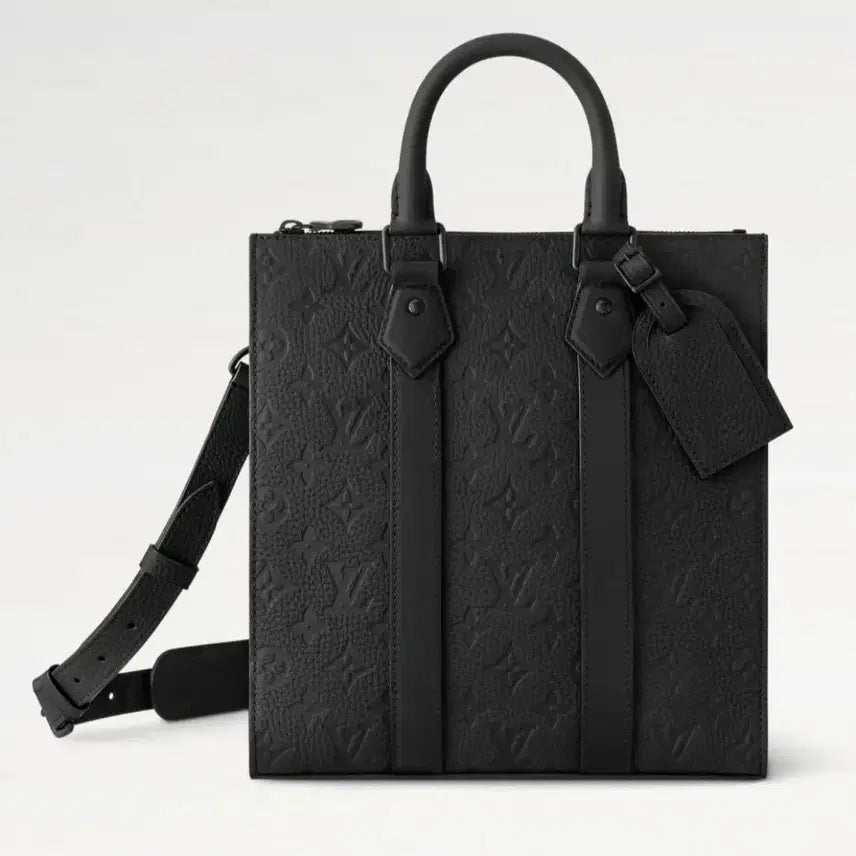 [BUNJANG] Saint Laurent Flat Monogram Taurillon Leather Crossbody Bag / 남성가방 삭 플랫 모노그램 토뤼옹 레더 크로스 백
