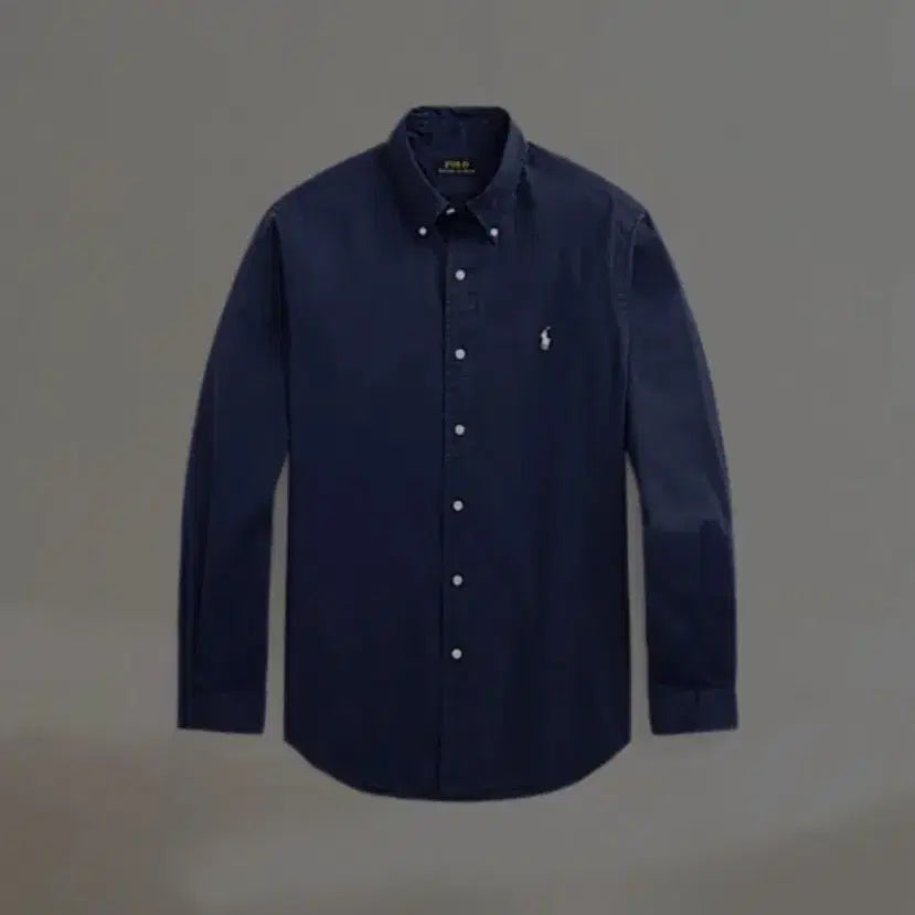 [BUNJANG] Polo Twill Classic Fit Shirt Navy / 폴로 트윌 클래식핏 셔츠 네이비
