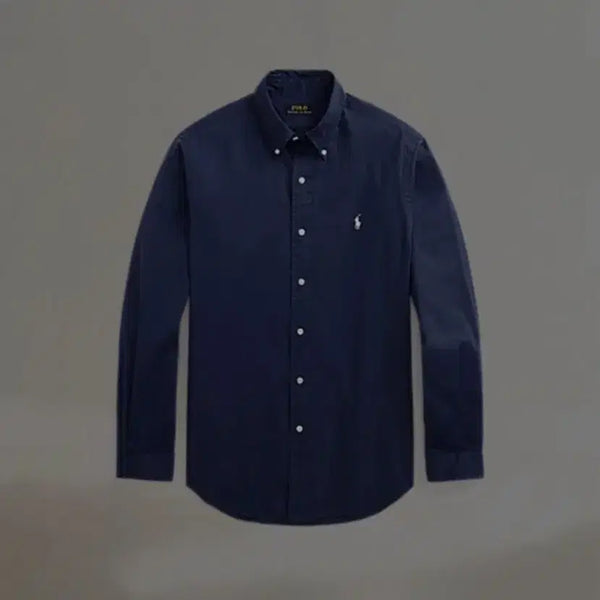 [BUNJANG] Polo Twill Classic Fit Shirt Navy / 폴로 트윌 클래식핏 셔츠 네이비