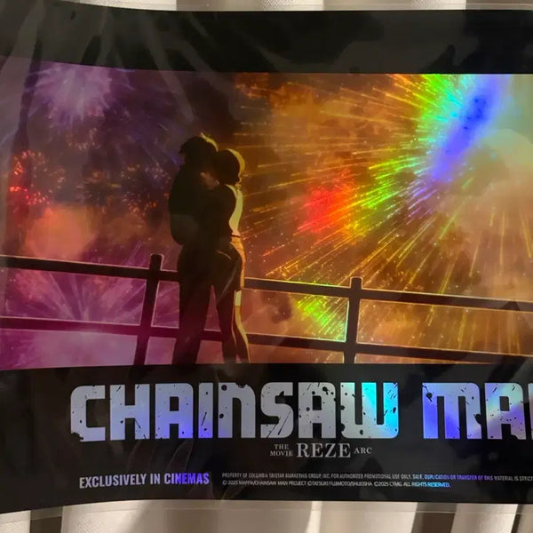 [BUNJANG] Chainsaw Man: The Movie - Theatrical Limited Edition Sparkle Fireworks Poster / 체인소맨 레제편 7주차 주말 특전 불꽃놀이 포스터