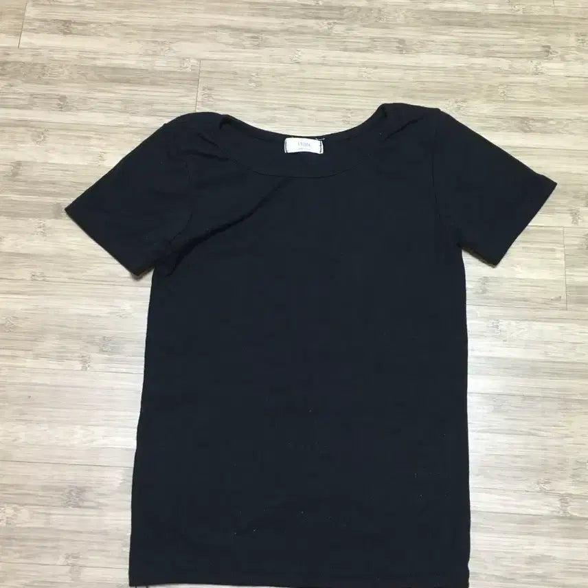 [BUNJANG] Basic Black Short Sleeve T-Shirt / 기본템 블랙 반팔 티셔츠 지그재그에이블리