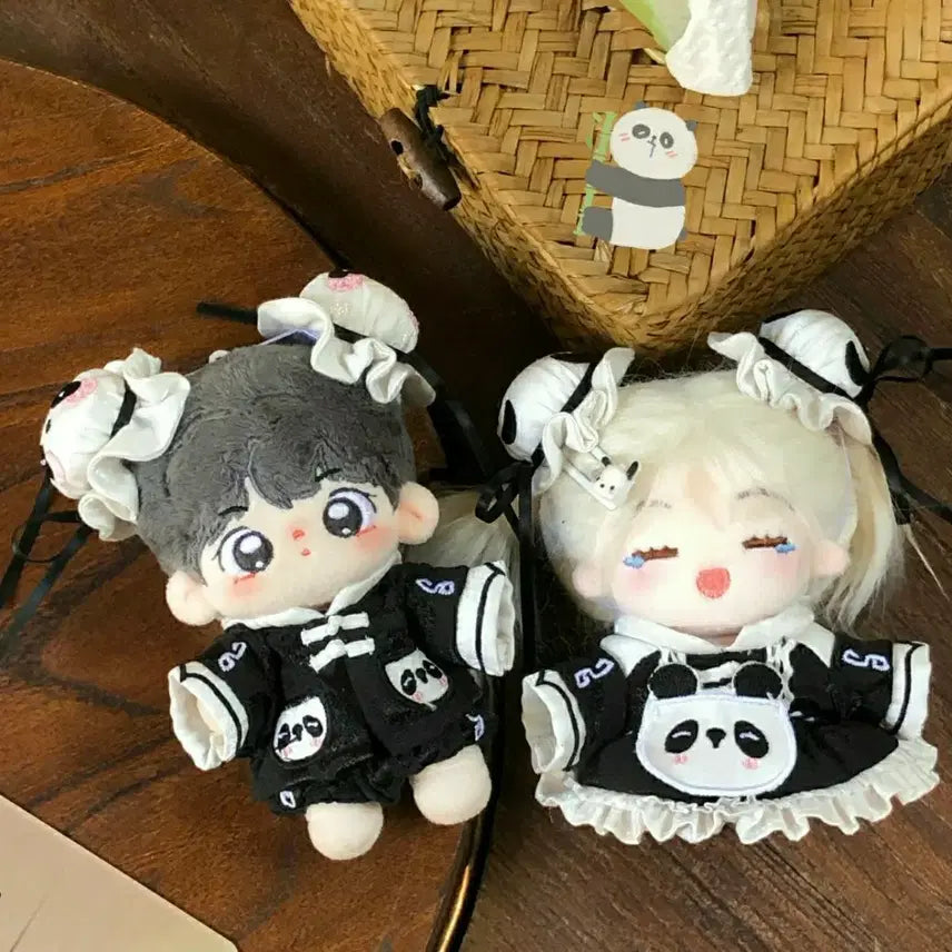[BUNJANG] Panda Chef Pants Doll Clothes (10cm) / 새상품) 판다 중화요리사 바지 10cm 인형옷 솜인형