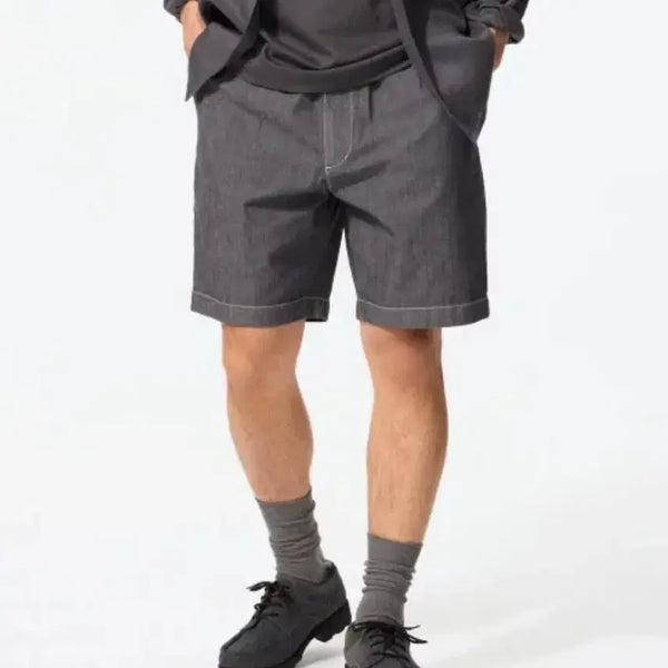 [BUNJANG] Uniqlo Chambray Stretch Easy Pants - Size L / 유니클로 샴브레이 스트레치 이지 팬츠 L 사이즈