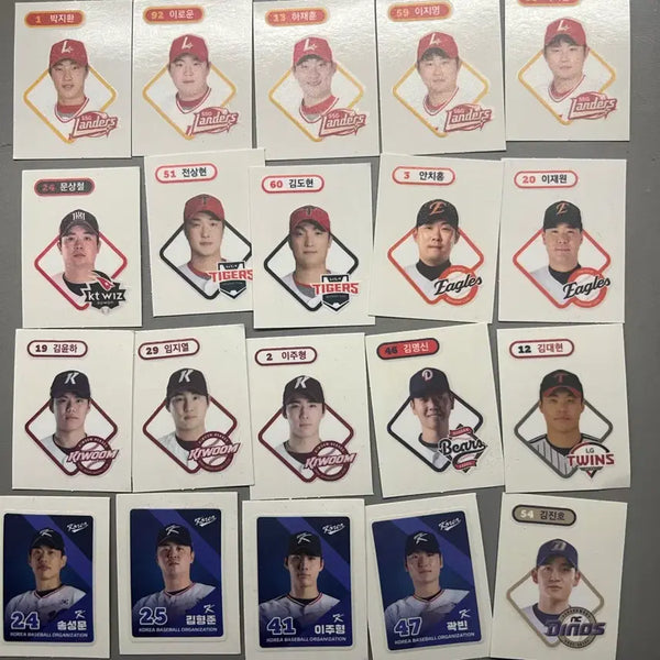 [BUNJANG] KBO Bread Sticker Bundle / Kbo 빵 크보빵 띠부씰 일괄