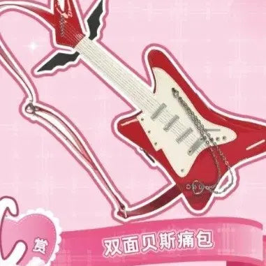 [BUNJANG] Shugo Chara! Devil Guitar Crossbody Bag (Hinamori Amu) / 특가할인 무료배송 비현물 캐릭캐릭체인지 중국 쿠지 데빌기타 크로스백 히나모리아무 캐캐체