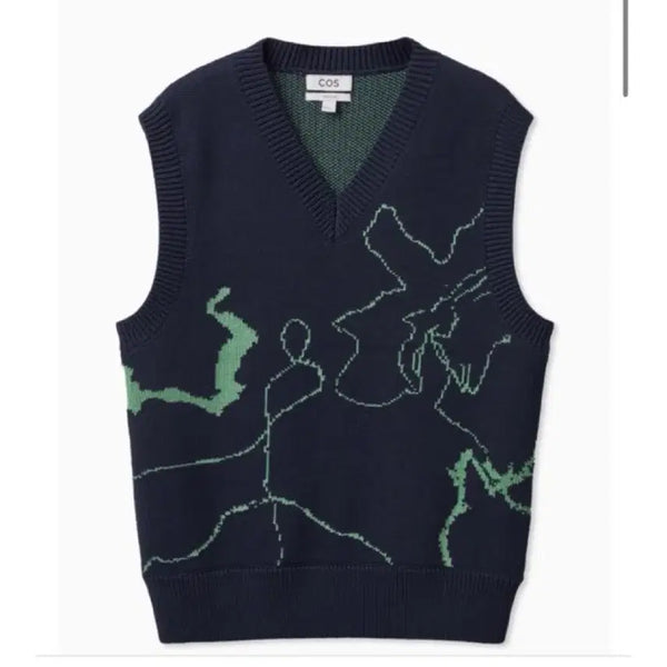 [BUNJANG] COS Jacquard Knit Vest L / 코스COS자카드 니트 베스트L