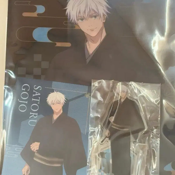 [BUNJANG] Jujutsu Kaisen Satoru Gojo Tsutaya Acrylic Stand & File Postcard Bundle Set / 주술회전 츠타야 고죠사토루 아크릴스탠드 파일엽서 일괄