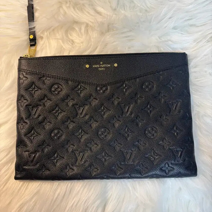 [BUNJANG] Louis Vuitton Empreinte Black Clutch / [S급/급처]루이비통 앙프렝뜨 블랙 클러치