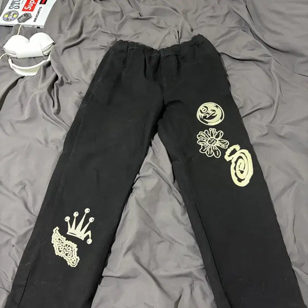 [BUNJANG] Stussy Nomad Icon Beach Pants Washed Black / L 스투시 노마 아이콘 비치 팬츠 워시드 블랙