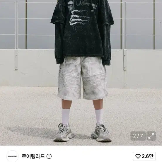 [BUNJANG] Roaringrad Racing Bermuda Shorts L Size / 로어링라드 레이싱 버뮤다 팬츠 L사이즈