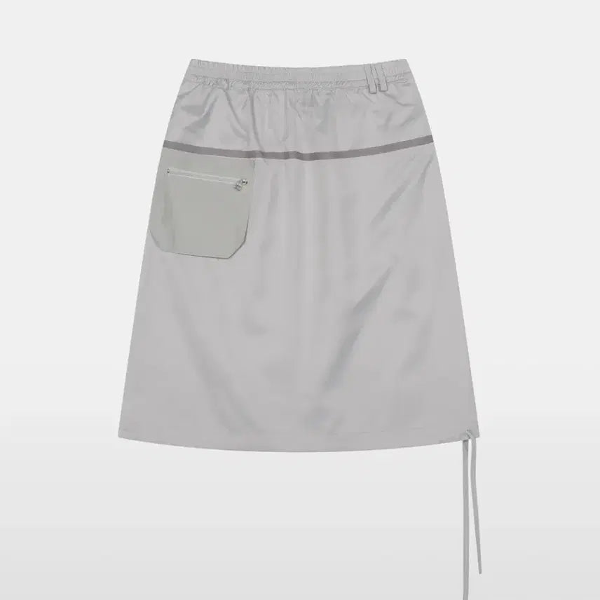 [BUNJANG] OHEHSYO Pocket Banding Skirt Silver Grey / 오헤시오 포켓 밴딩 스커트 실버 그레이
