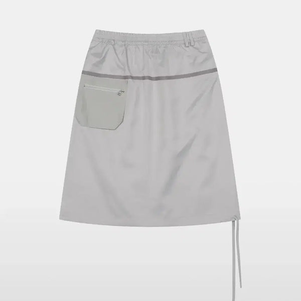 [BUNJANG] OHEHSYO Pocket Banding Skirt Silver Grey / 오헤시오 포켓 밴딩 스커트 실버 그레이
