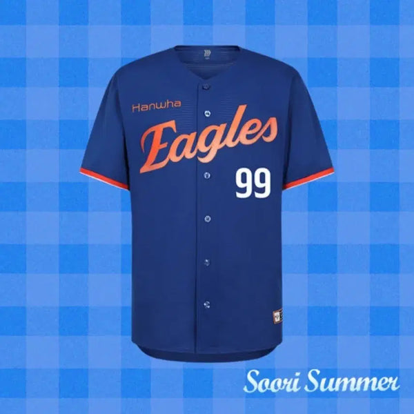 [BUNJANG] Hanwha Eagles 2024 Summer Uniform Shim Woo-jun Player Edition Size 100 / 한화이글스 썸니폼