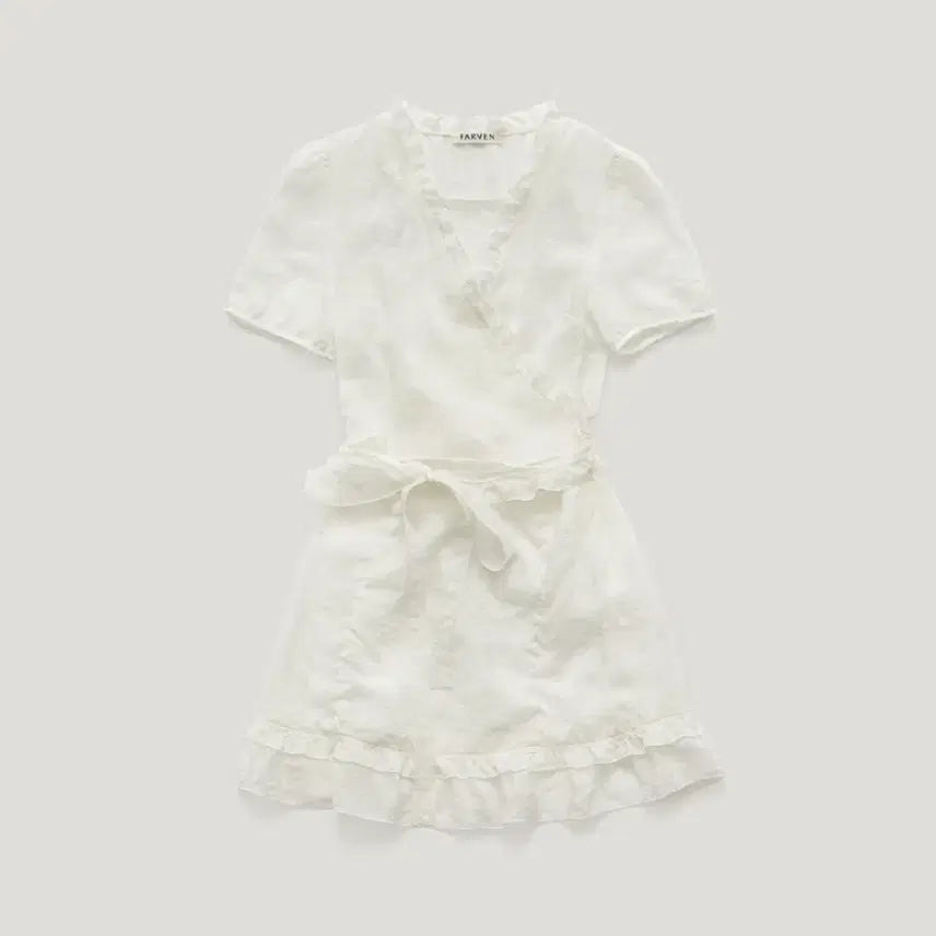 [BUNJANG] Farven Egg Wrap Dress Ivory M / Farven 파르벵 에그 랩 드레스 아이보리 M 사이즈