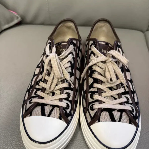 [BUNJANG] Valentino VLogo Canvas Sneakers / 발렌티노 브이로고 캔버스 스니커즈