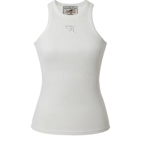 [BUNJANG] Third Time Jewel Tank Top Ivory White S / (새상품) 쓰리타임즈 쥬얼 탱크탑 아이보리 화이트 S