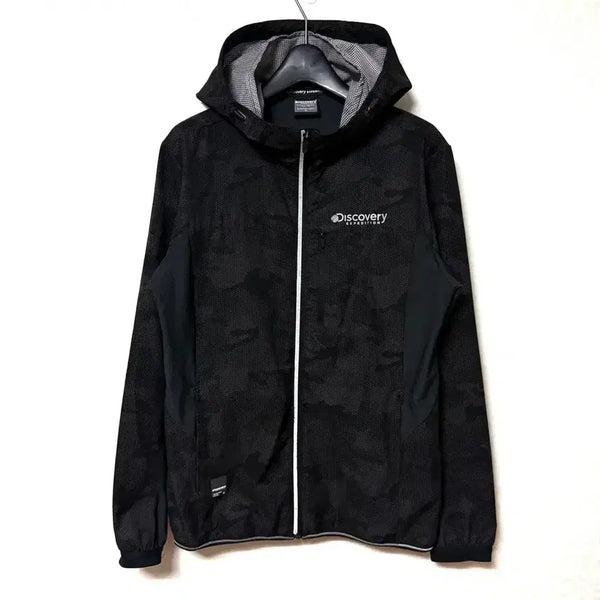 [BUNJANG] Discovery Expedition Black Woven Zip-Up Windbreaker Jacket (Size 95) / [M,95]디스커버리 바람막이 우븐 집업 자켓 블랙