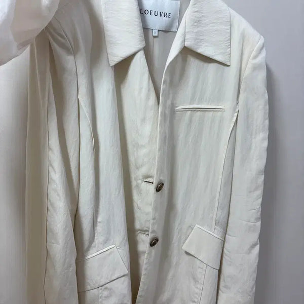 [BUNJANG] LOEUVRE Jacket Ivory / (3회착용) LOEUVRE 루에브르 자켓