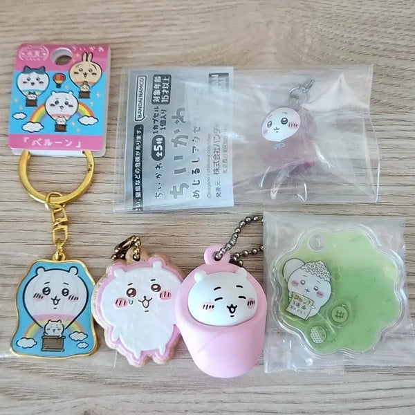 [BUNJANG] Chiikawa Regional Keychain & Marker 3rd Edition & Shakashaka Charm & Okurumi Keychain Bundle Set / 치이카와 지역 키링&메지루시 3탄&샤카샤카 참&오쿠루미 키링