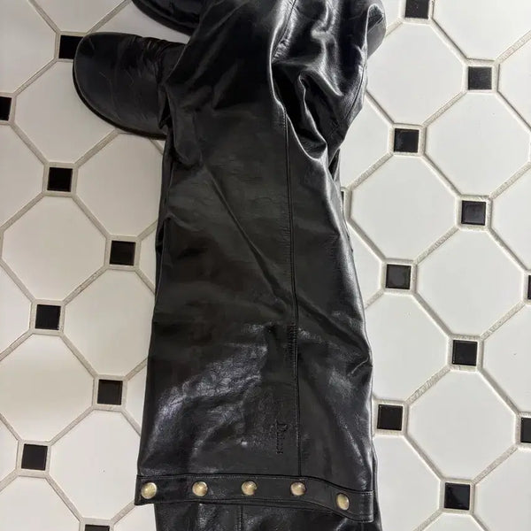 [BUNJANG] Dainit Studded Nihigh Long Boots / 다이닛 스터드 니하이 롱부츠