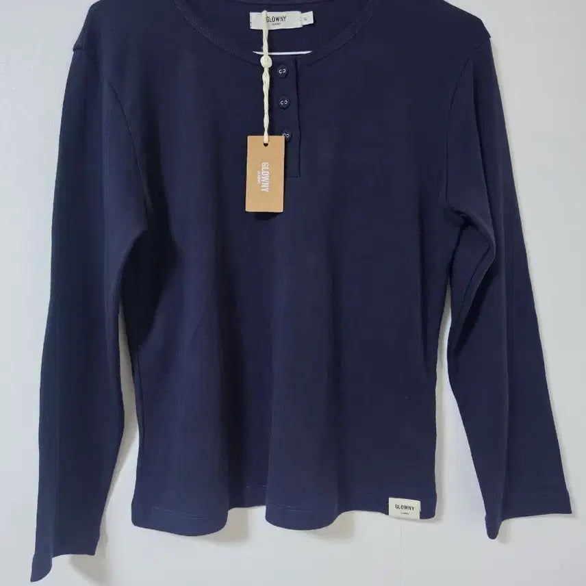 [BUNJANG] Glony 7/10 Sleeve Button Fly T-Shirt / (새상품) 글로니 7부 기장 버튼 플라이 티셔츠