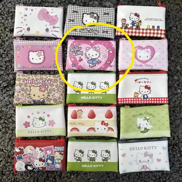 [BUNJANG] Sanrio Hello Kitty Mini Pouch Card Holder / (일본 정품) 신상 헬로키티 랜덤 시크릿 플랫 미니 파우치 카드지갑