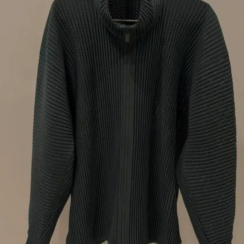 [BUNJANG] Homme Plissé Oversize Zip-Up Mesh Dark Green / [4] 옴므플리세 오버사이즈 집업 Mesh 다크그린
