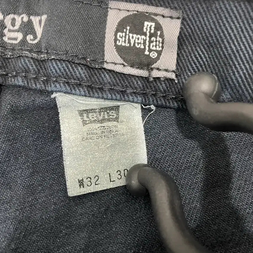 [BUNJANG] Levi's SilverTab Baggy Black Pants 32x30 (Made in USA, 90s) / 90s made in usa 리바이스 실버탭 배기 블랙 팬츠 32X30